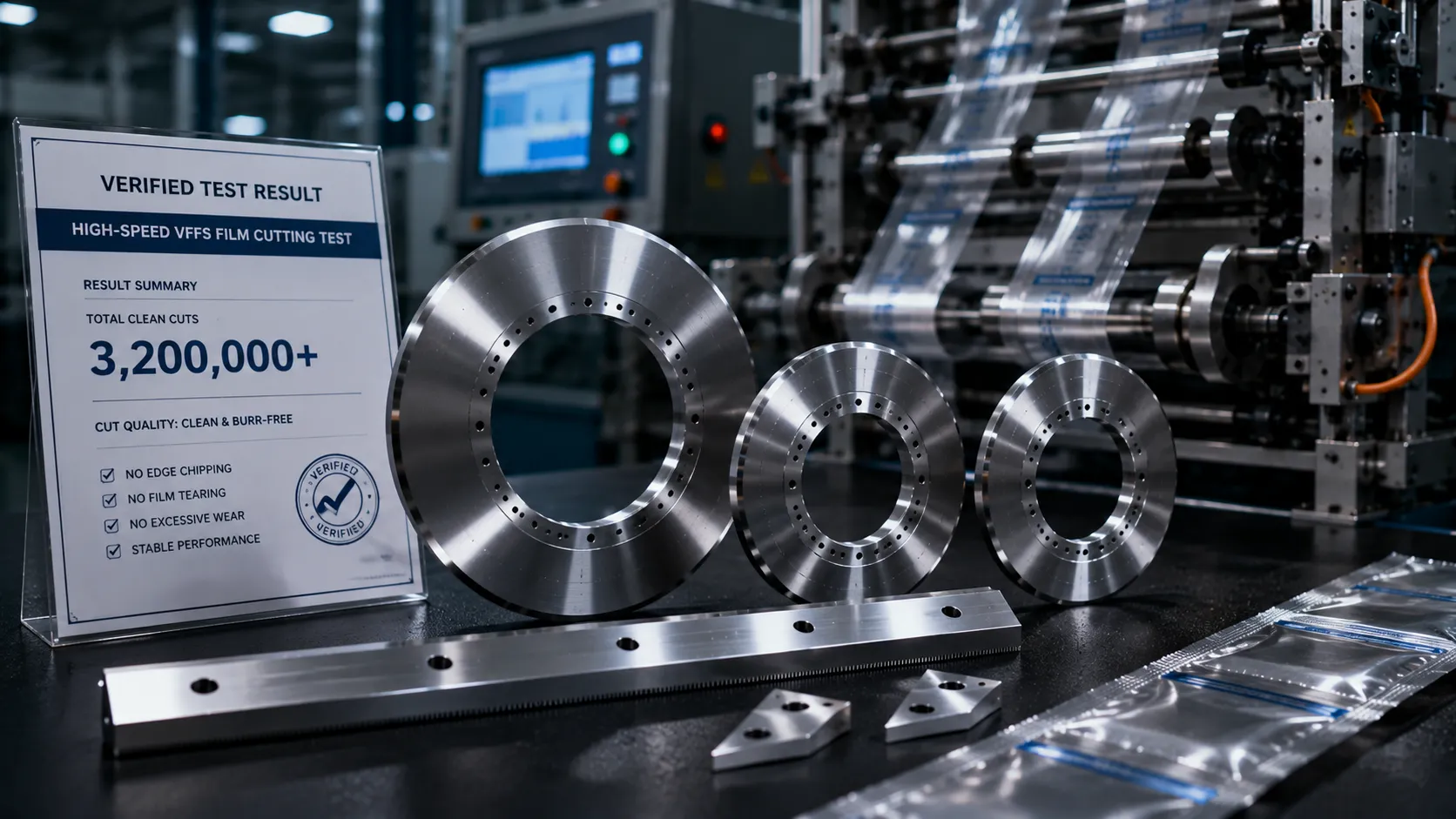 Sharkcutting high performance packaging machine knife technical overview