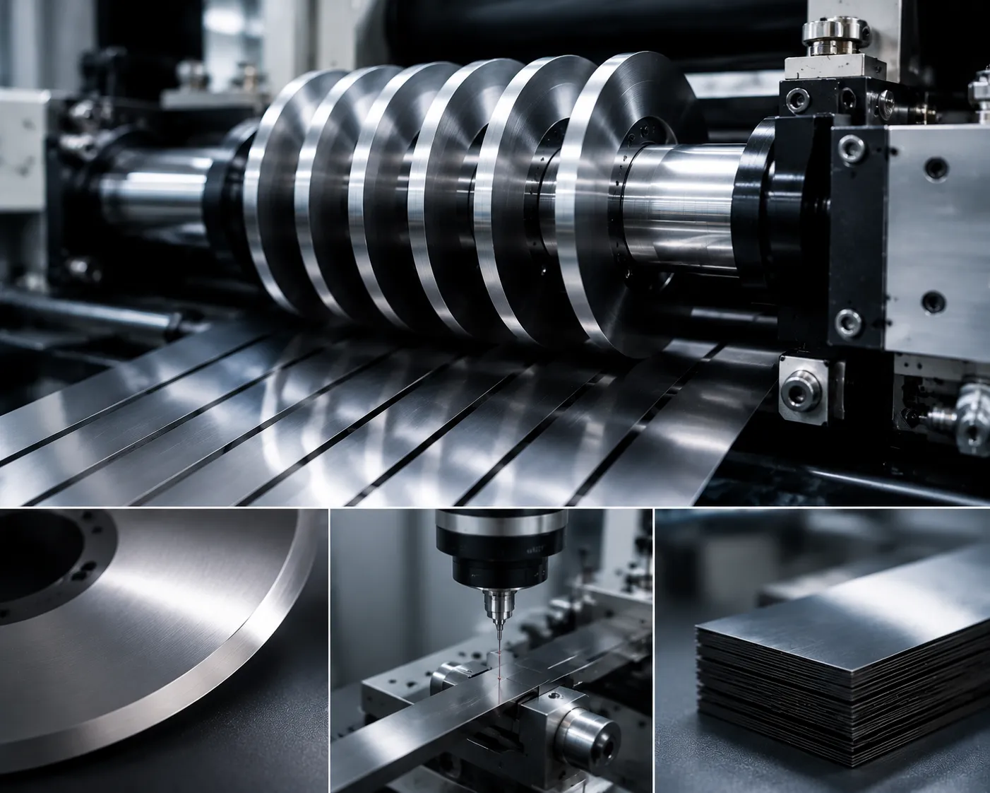 Tungsten carbide electrode slitting blade