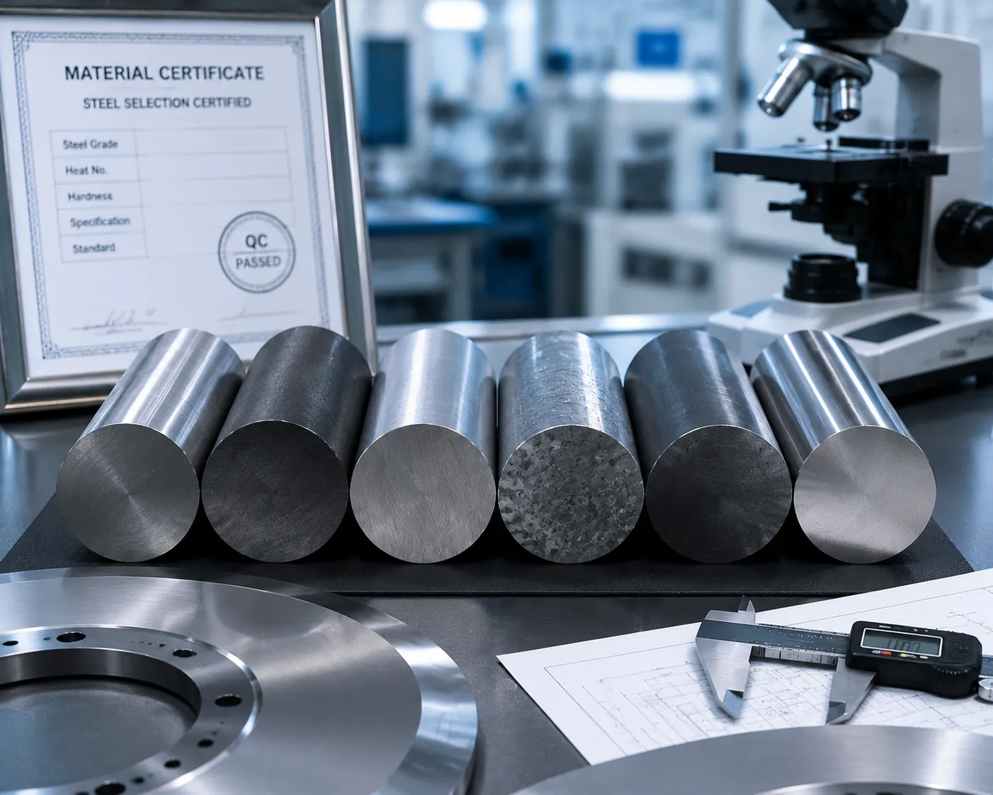 Spectral testing of raw tool steel materials