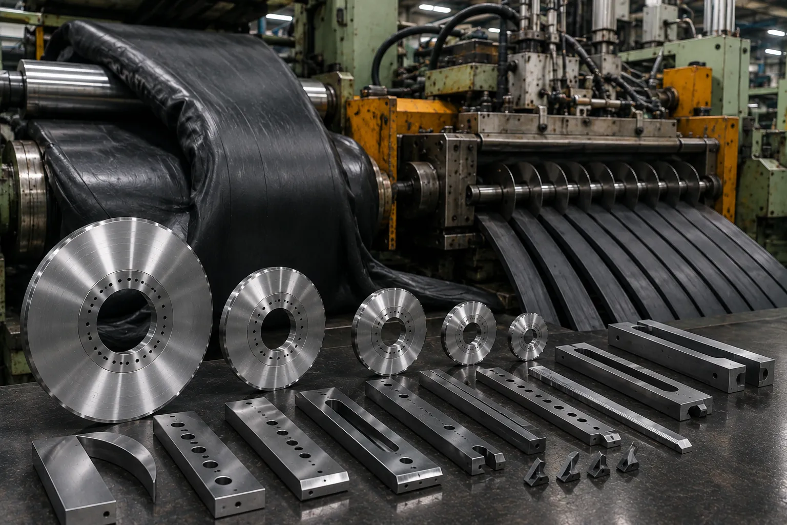 Shark Cutting heavy-duty rubber processing knives and tread shearing blades