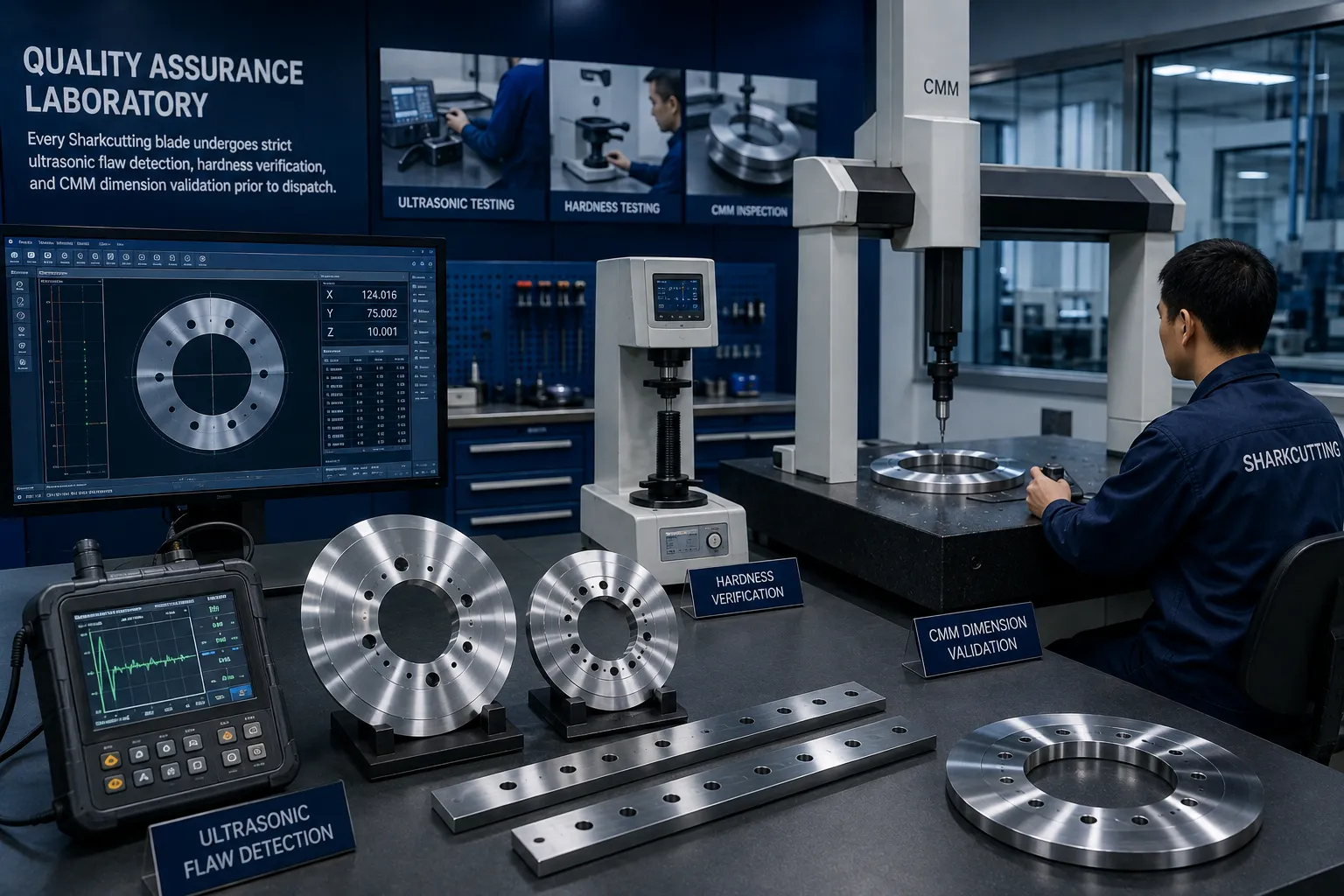 Heavy duty crusher blades metallurgical inspection and maintenance guidance
