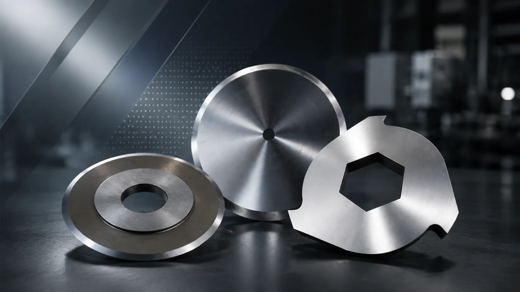 Sharkcutting high precision industrial slitting knives and custom blades