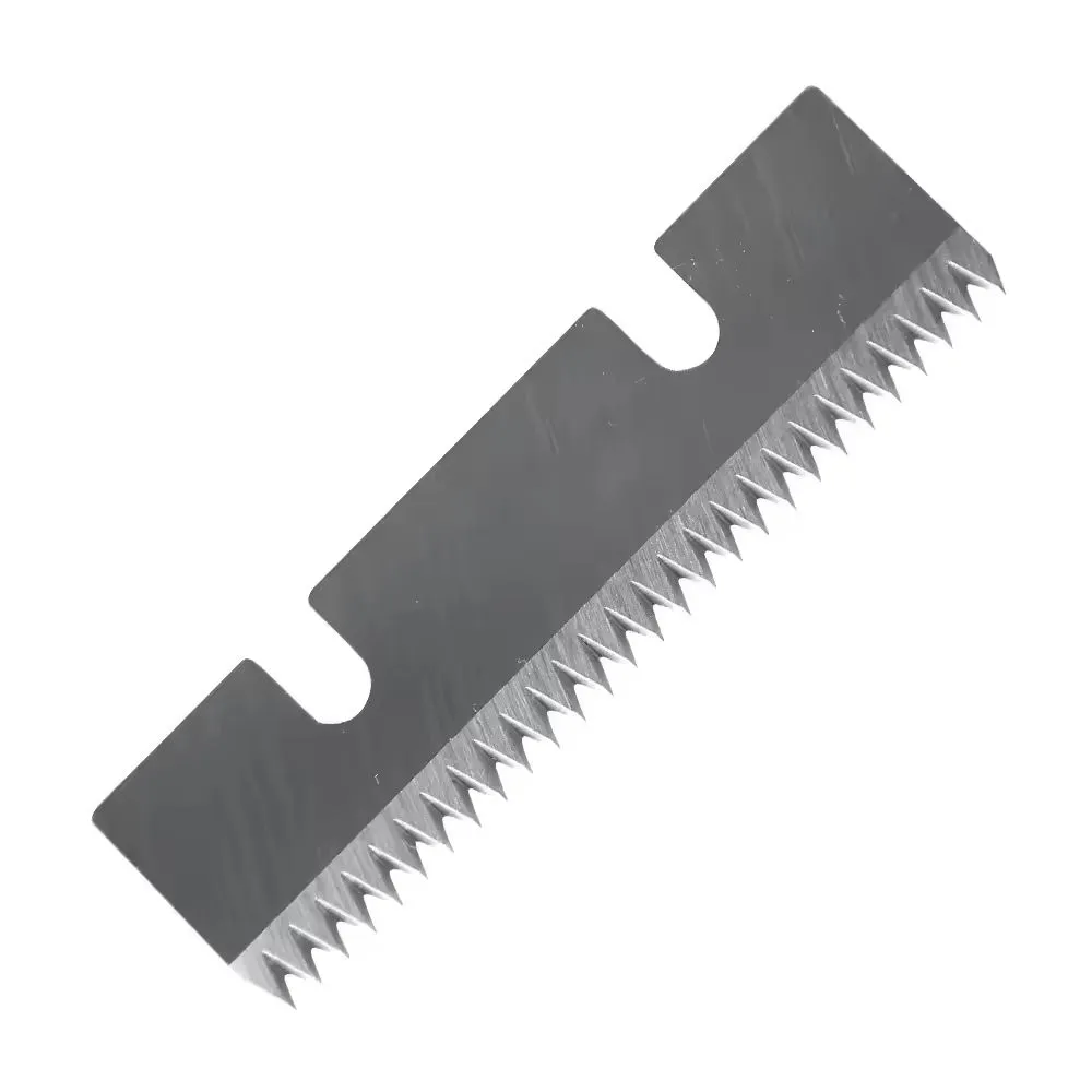 Serrated and tooth-profile packaging machine knives