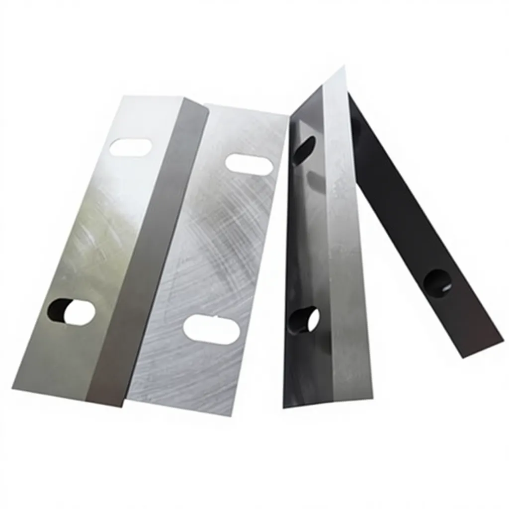 Shear slitting knives delivering flat, burr-free cut edges