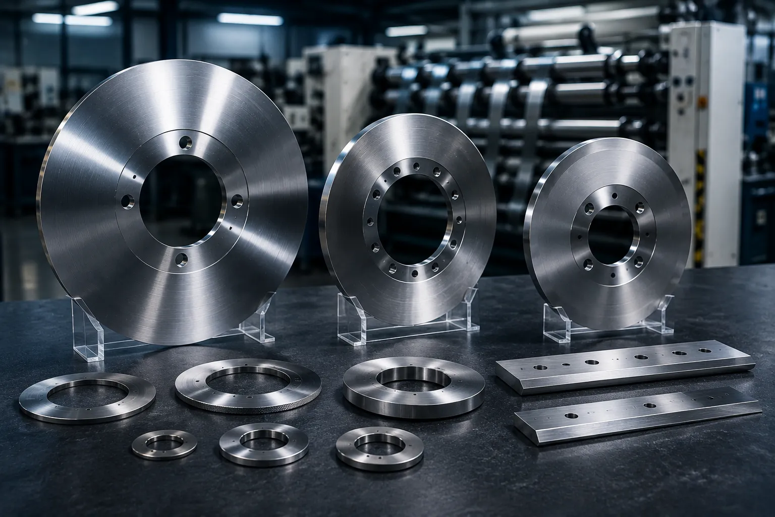 High Precision Rotary Slitting Knives Technical Specifications and Tolerances Diagram