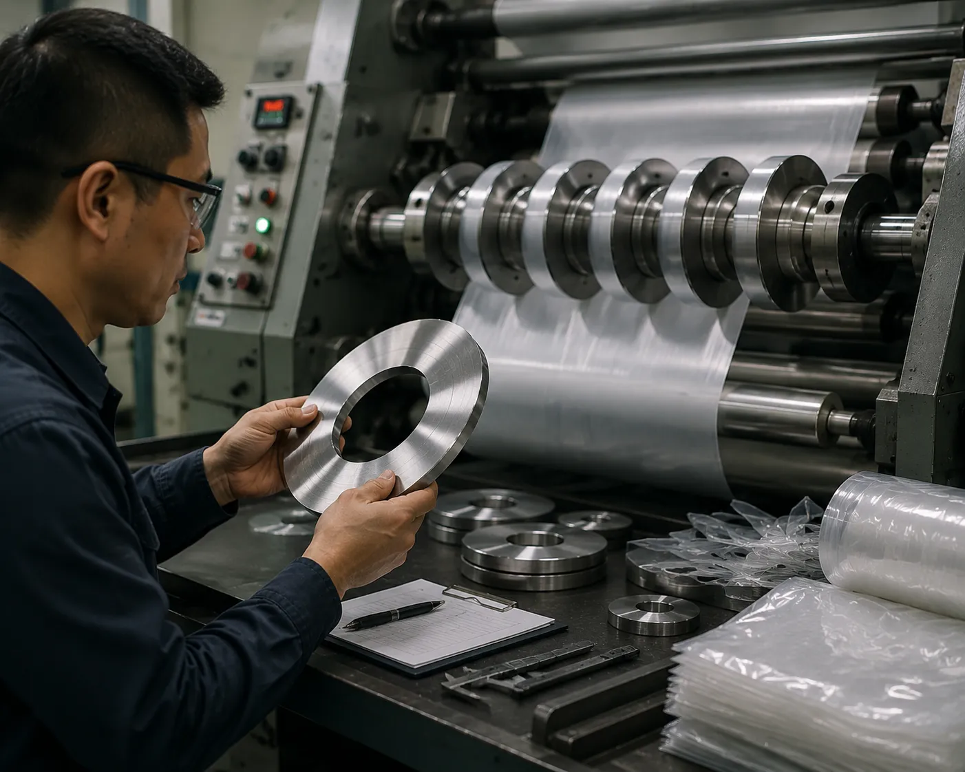 Industrial prototype blade fabrication and cutting trial testing