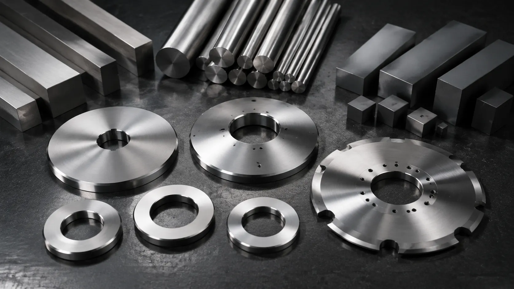 Premium tool steel and carbide material choices for industrial blades