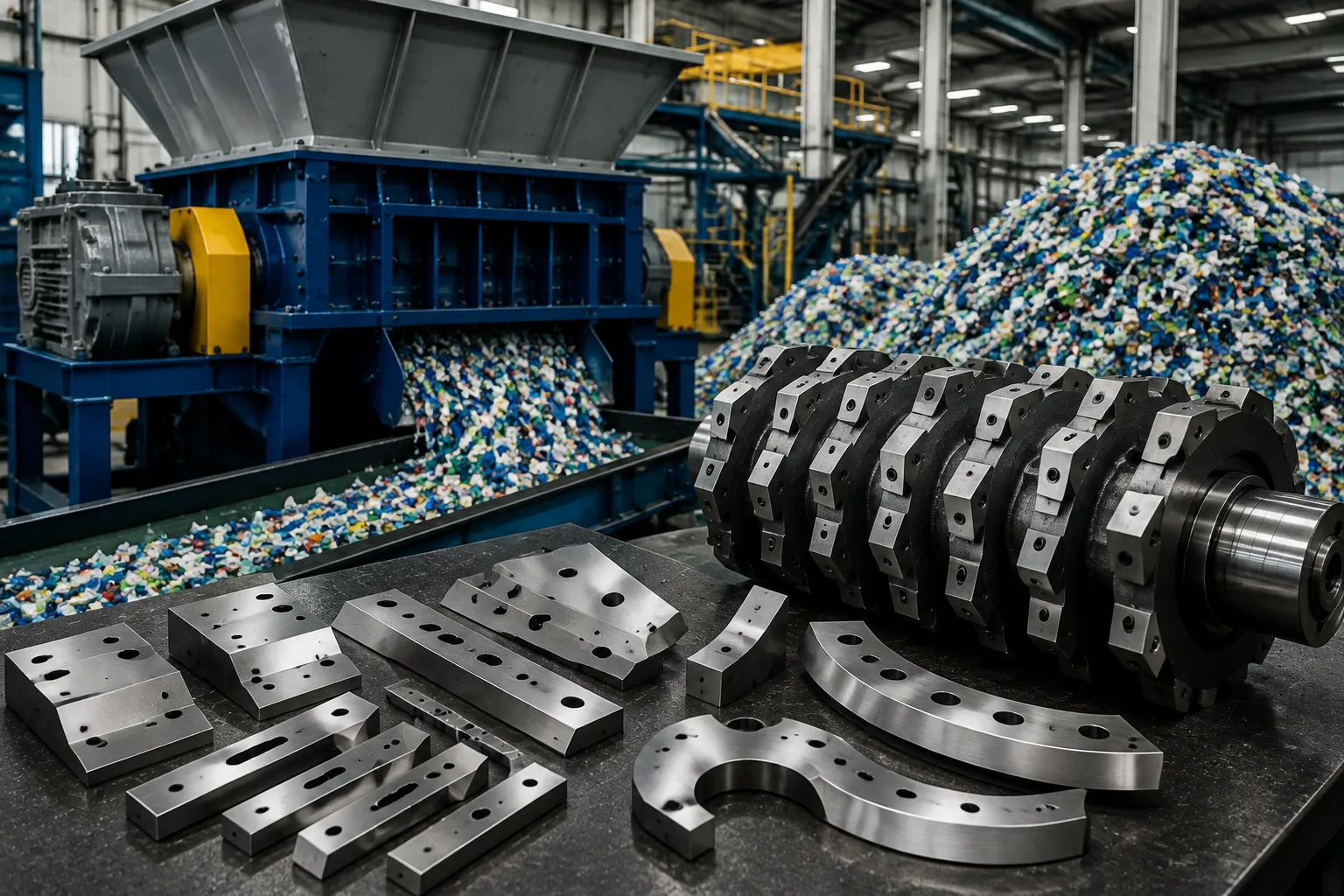 Heavy Duty OEM Recycling Shredder Blades and Granulator Knives