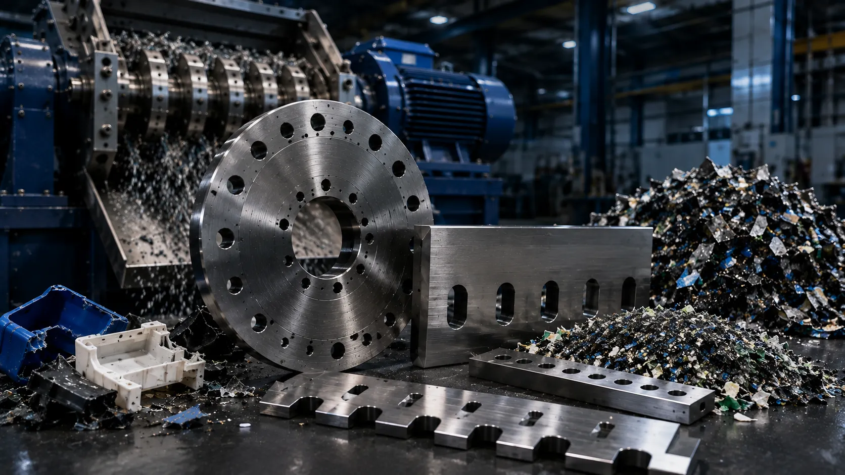 High Torque Impact Resistant Shredder Blade Tooth Profile