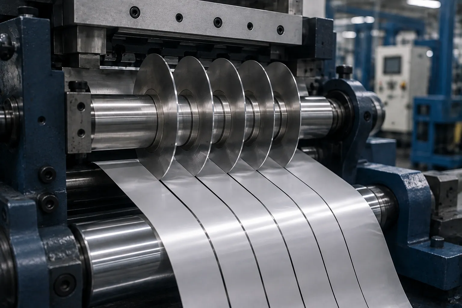 Razor slitting blade mechanism diagram