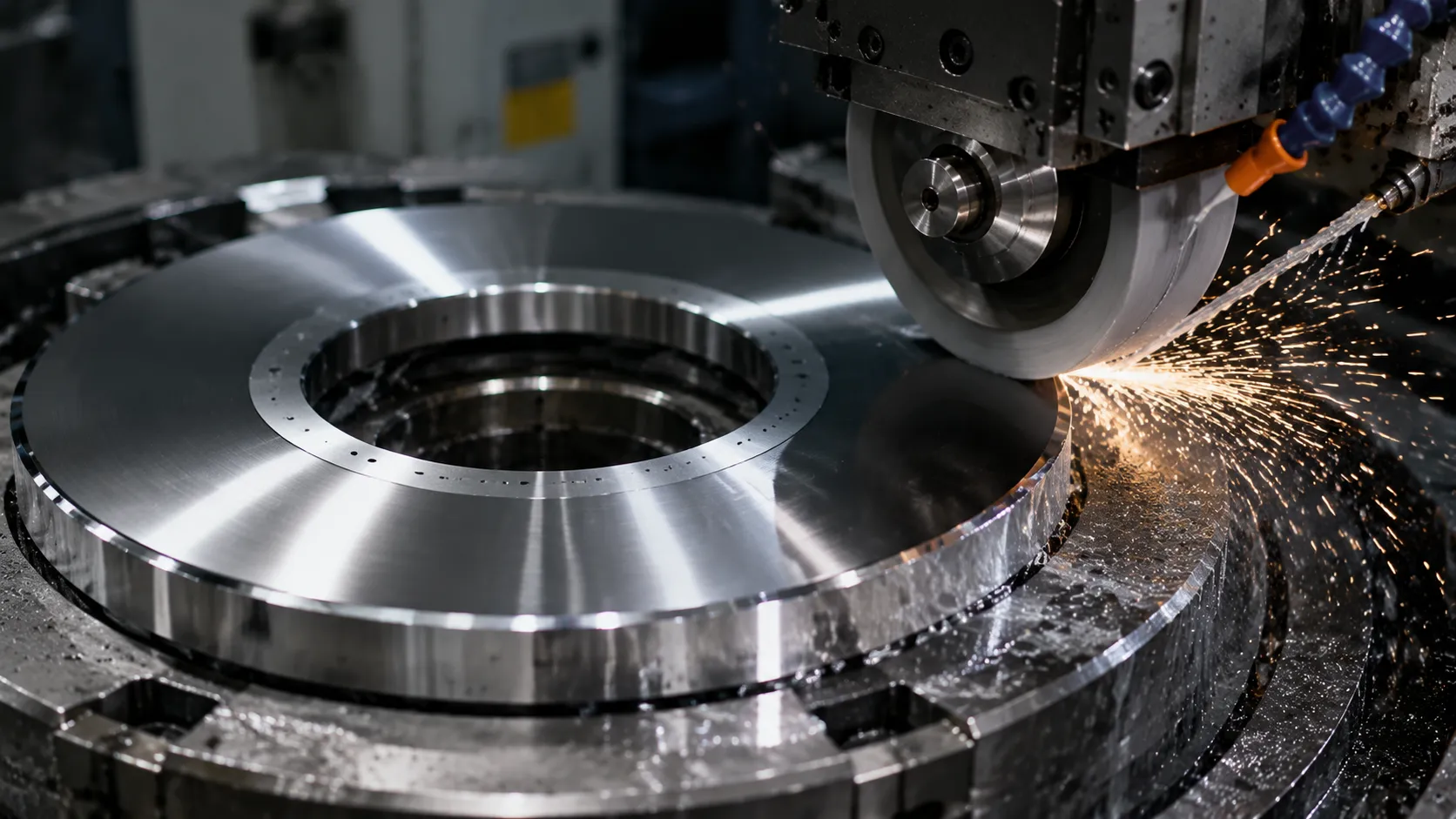 Mirror level precision edge grinding for shear slitting knives