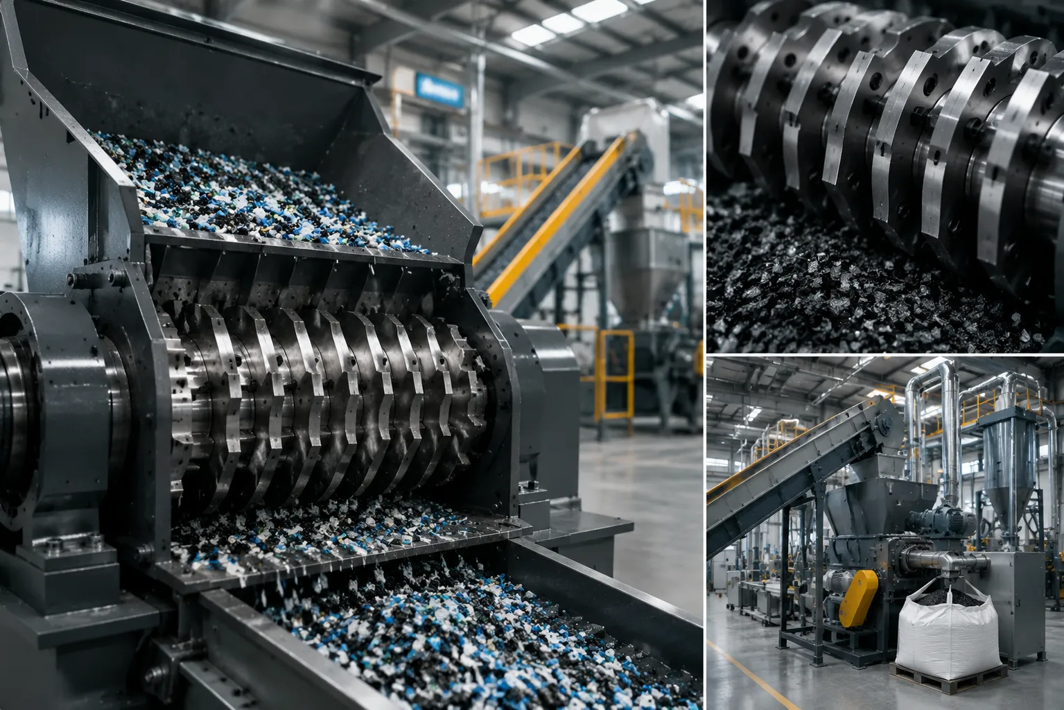Granulator knife for plastic recycling