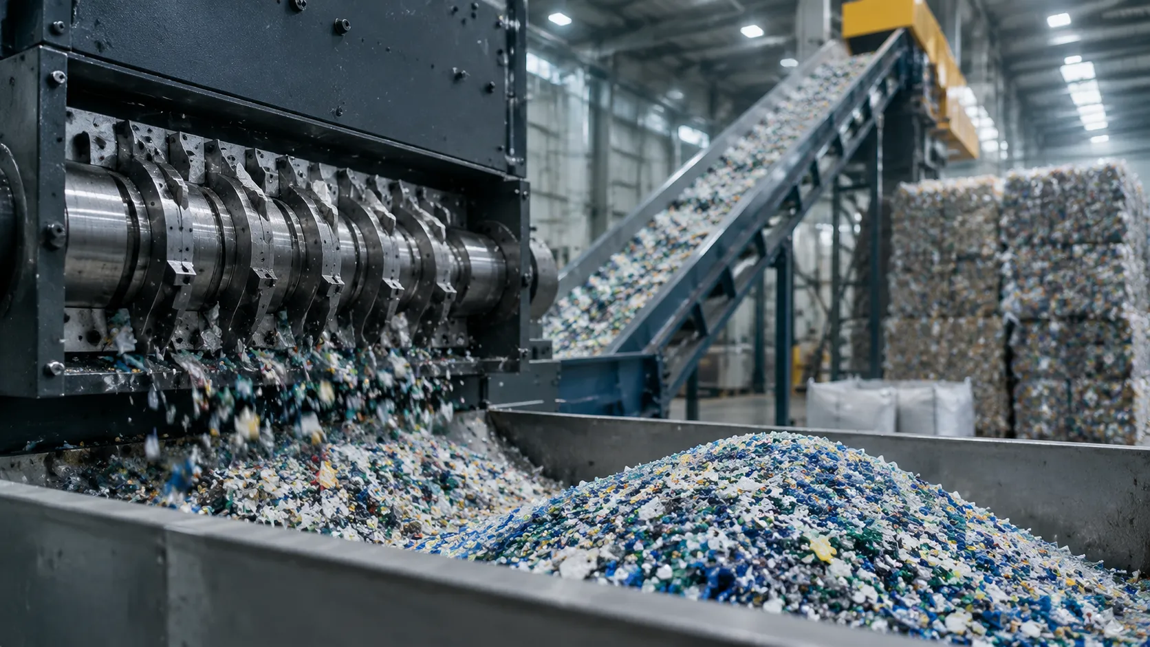 Custom recycling blades engineered for plastic shredding and waste granulation