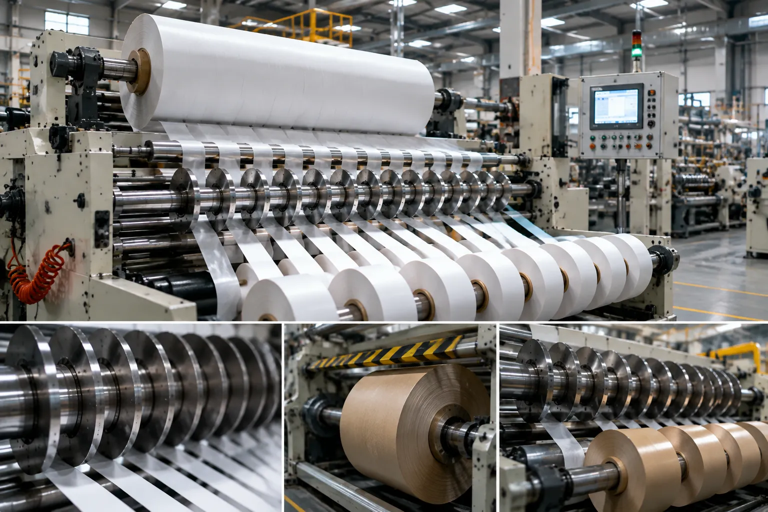 Rotary paper slitting blade