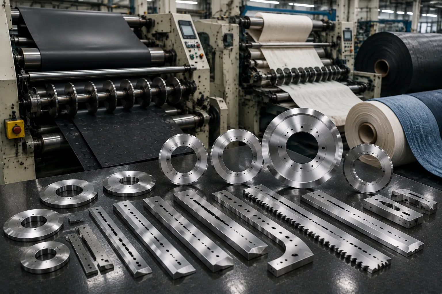 Custom OEM Rubber and Textile Cutting Blades