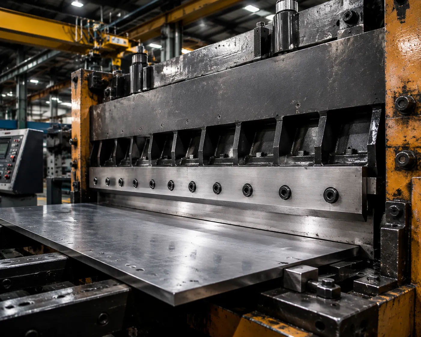 Heavy-duty metal shear guillotine blades for steel processing and fabrication