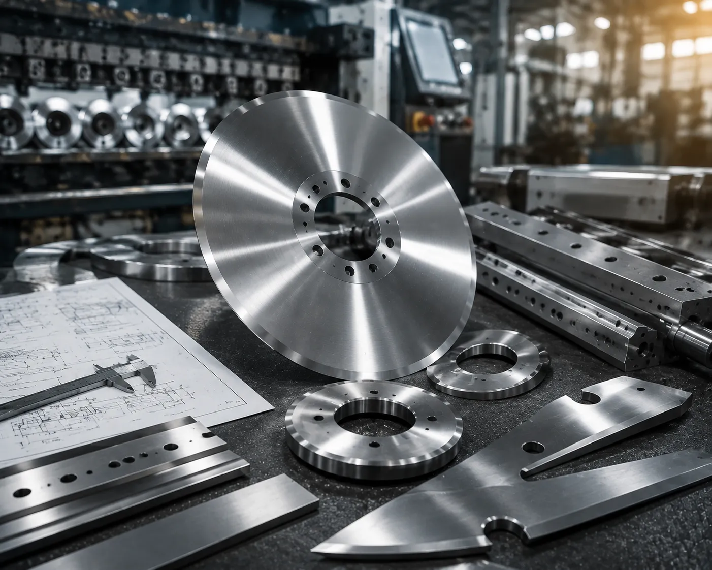 Sharkcutting technical engineers reviewing precision industrial blade specifications