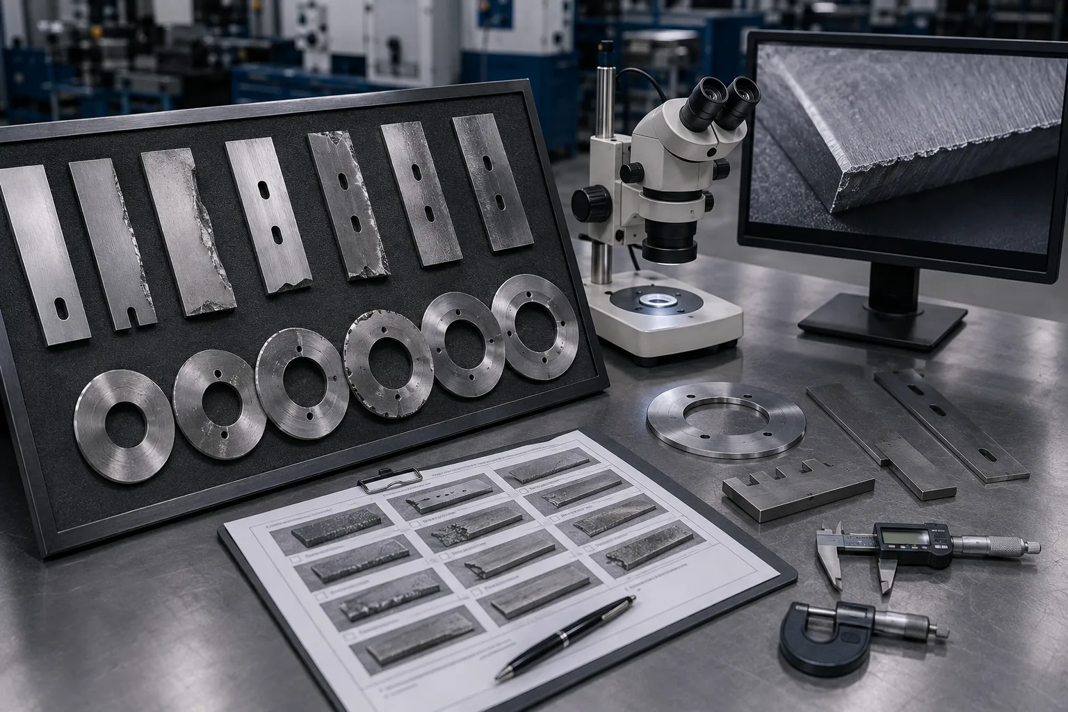 Industrial Blade Wear Diagnostics and Failure Analysis