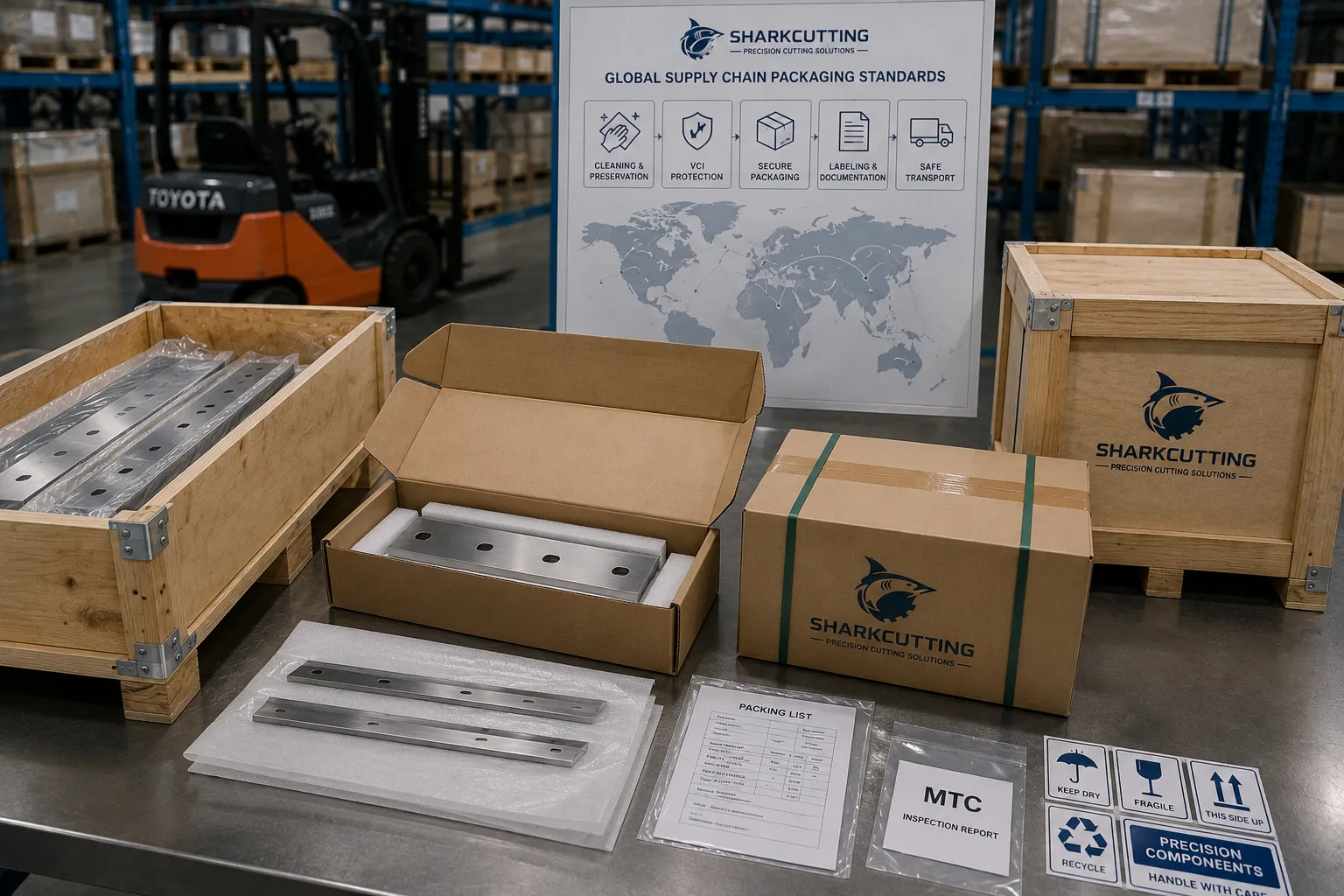 Sharkcutting Industrial Blade Safe Storage and Export Packaging Standard
