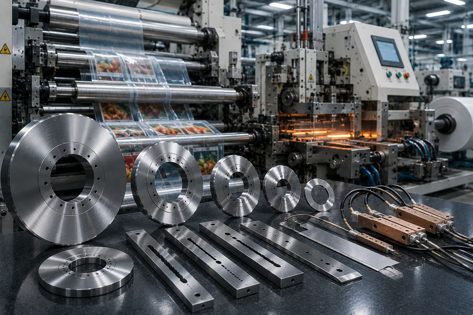 Shark Cutting high-speed packaging machinery knives and serrated cut-off blades