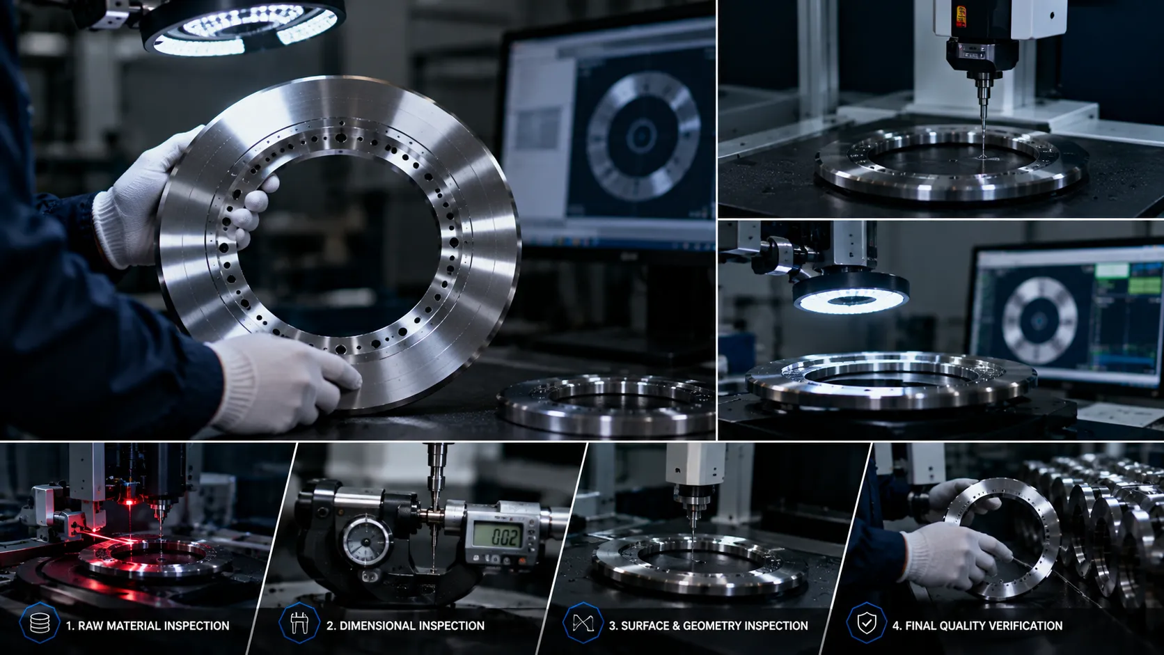 Sharkcutting packaging machine knife inspection and quality control testing