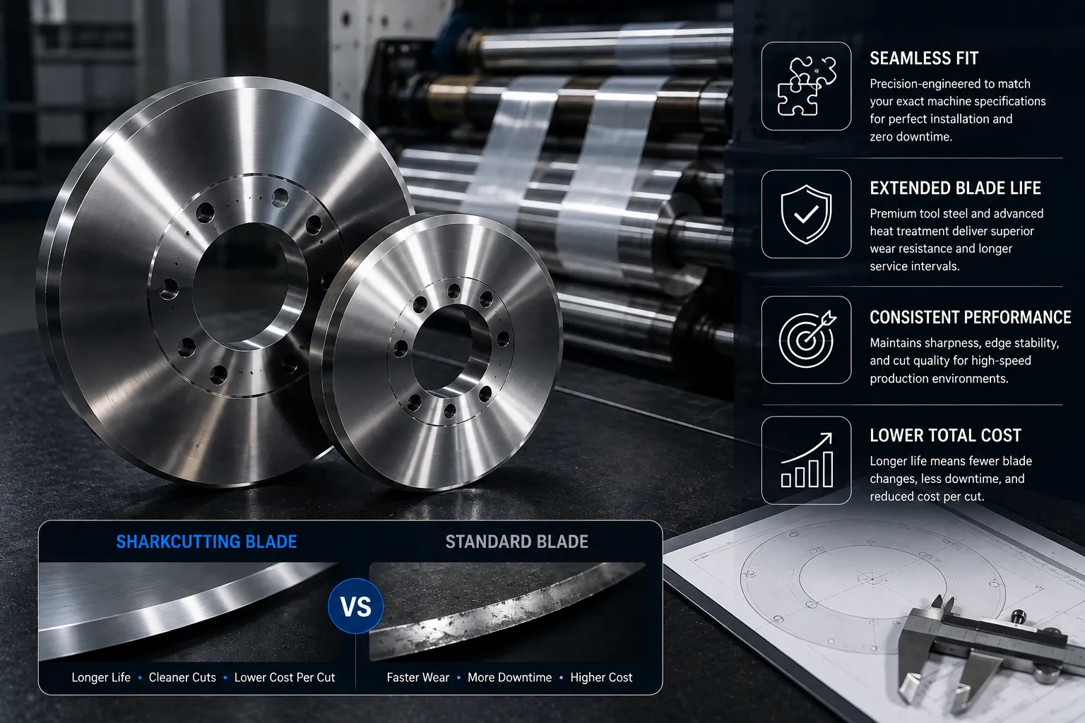 Sharkcutting OEM Recycling Blade Customization and Precision Inspection