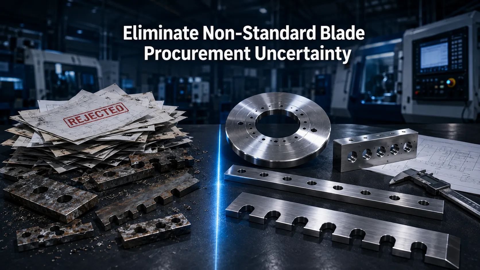 Custom Granulator Blades Manufacturing Workflow