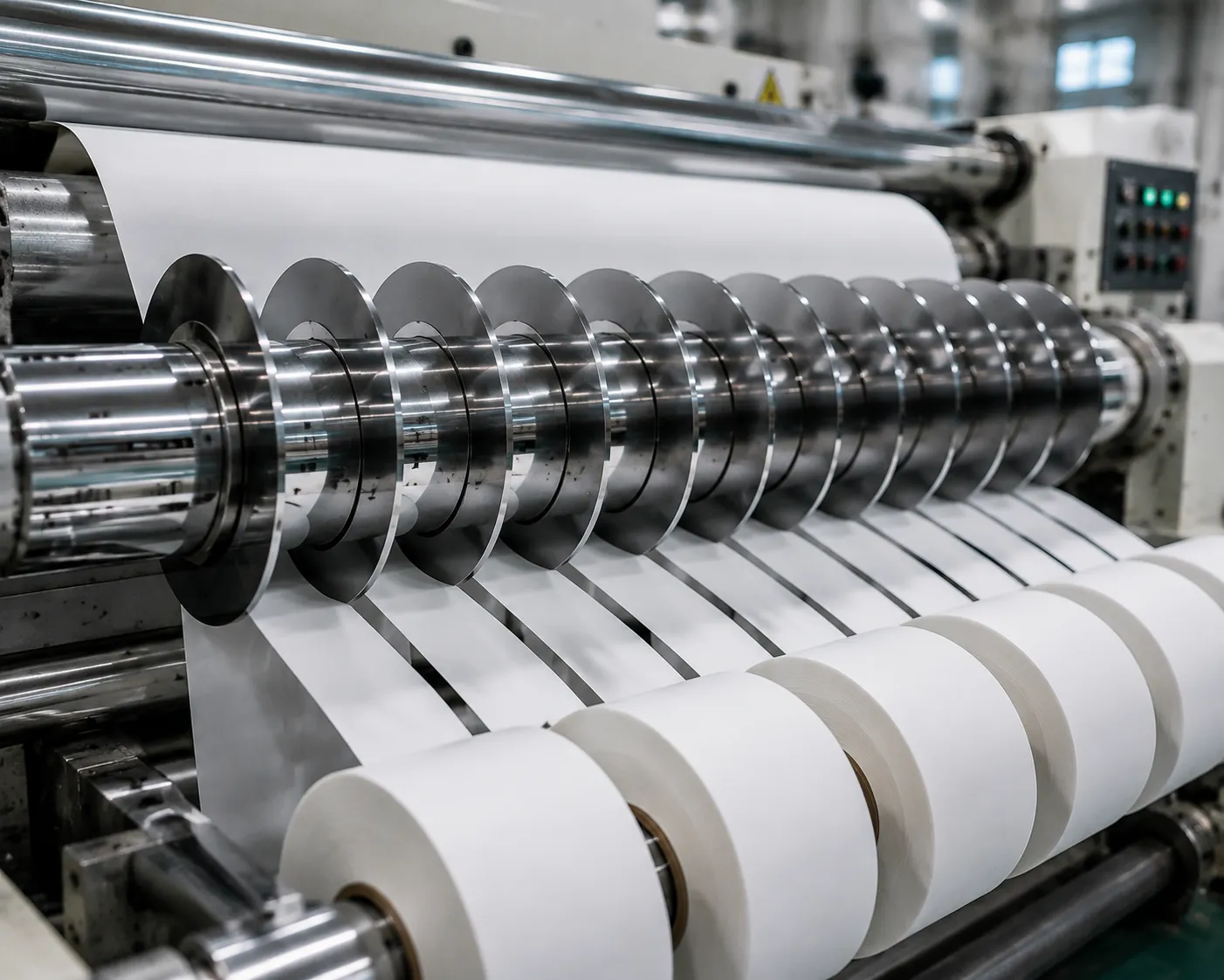 Mirror-finish surface grinding technology enabling dust-free paper slitting