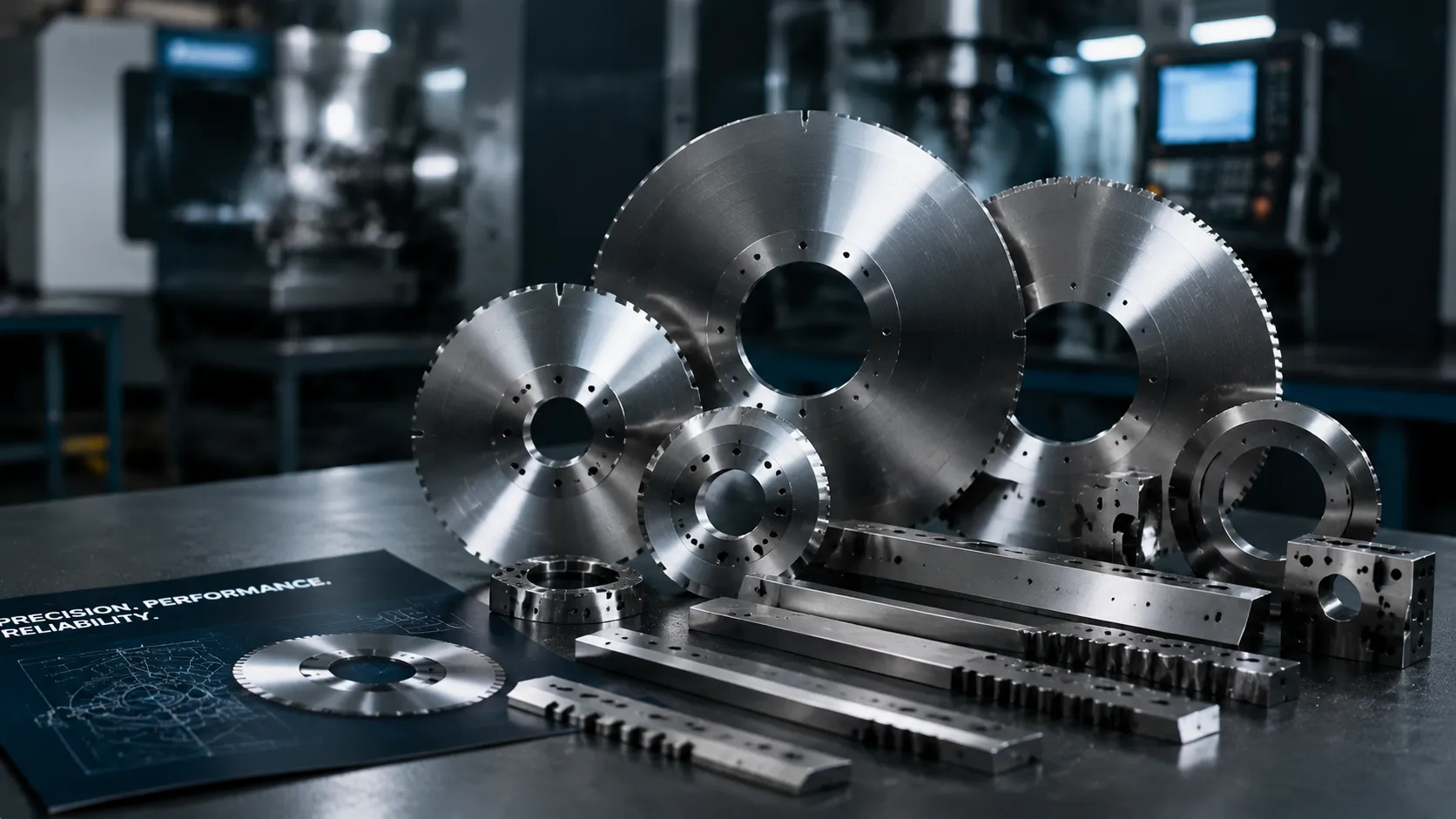 Engineering drawings and custom industrial blade consultation