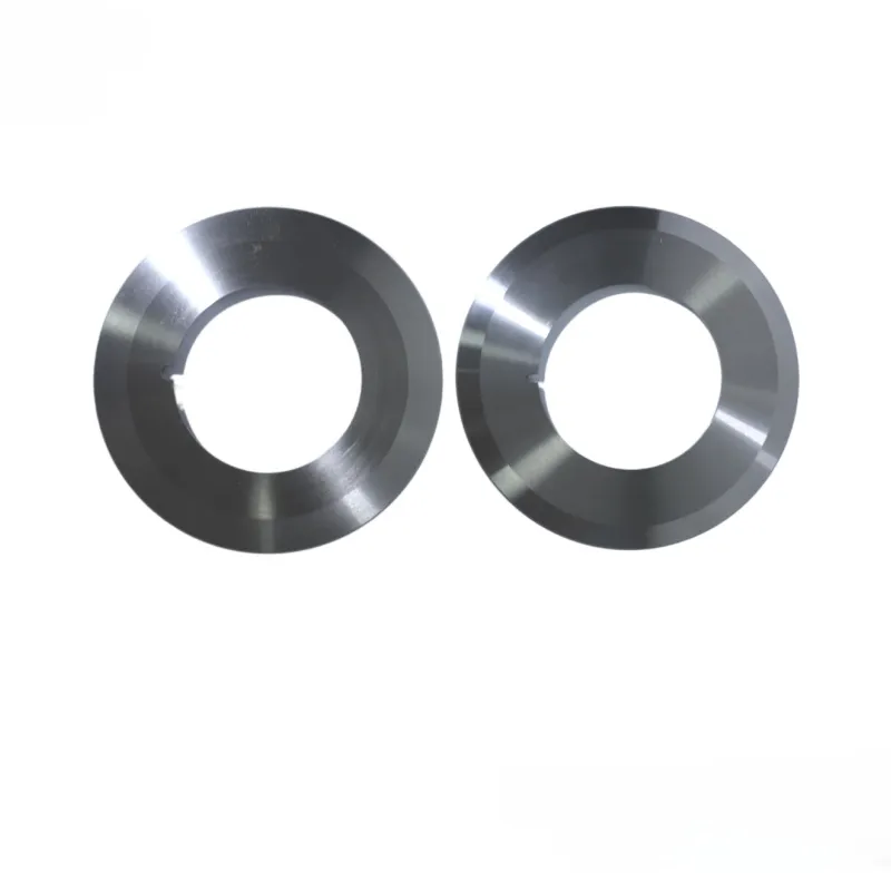 Custom machine knives precision grinding and optical inspection at Sharkcutting facility